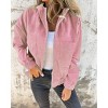 Clearlove Women's Corduroy Hooded Jacket with Utility Pockets Timeless Textured Layer for Transitional Seasons - 3 of 4