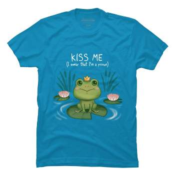 Men's Design By Humans Kiss Me By missraboseta T-Shirt