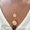 Turandoss Gold Disc Layered Necklaces for Women - Dainty Stack  Choker Pendant Necklaces, Gold Jewelry for Women, Birthday Christmas Gifts for Girls - 2 of 4