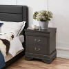 Yaheetech Modern 2-drawer Nightstand Bedside Table - image 2 of 4