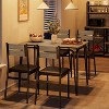 Dining Table Set for 4, Kitchen Table with Upholstered Chairs Dinning Table for Kitchen, Compact Set for Small Spaces, Apartment - 2 of 4