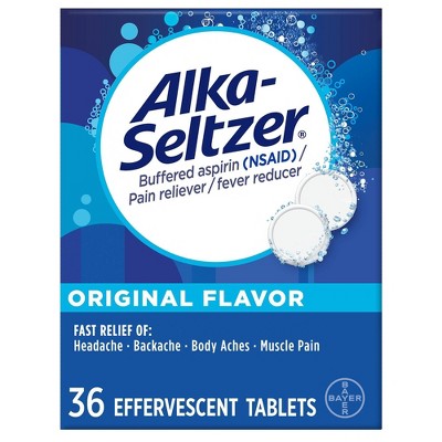 Alka-Seltzer Fast relief of Headache, Muscle Aches and Body Aches Original Effervescent Tablets - 36ct