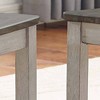 Asian Hardwood Ladderback Side Chair (Set of 2) with Shaped Seat and Smoky Alabaster & Honey Finish - 3 of 3