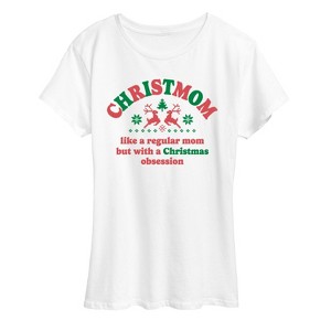 Women's - Instant Message - Christmom Short Sleeve Graphic T-Shirt - 1 of 4