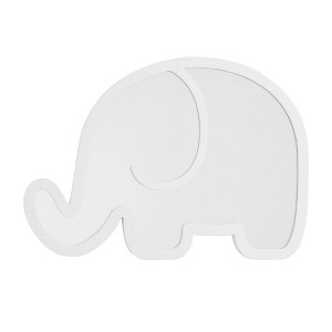 NoJo Little Love Elephant Shaped Mirror Easy Hang Shatter Proof Decorative Mirror - 1 of 4