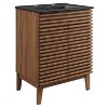 Modway Render Vanity with Sink-Floor, 24 Inch, Walnut Black - 2 of 4