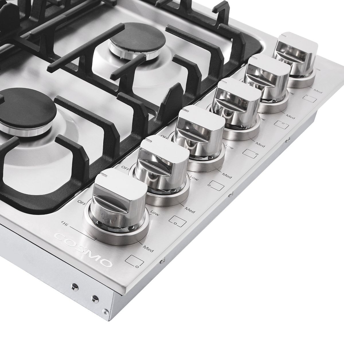 Cosmo COS-DIC366 36 in. Gas Cooktop in Stainless Steel with 6 Italian Made Burners - thumbnail 8