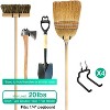LunaLulinlk 4-Pack Pegboard Hooks, Black Hangers for Garage Retail Display Craft Organization - 3 of 4