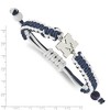 Black Bow Jewelry Stainless Steel Michigan Wolverines NCAA charm Bracelet 9 Inch - 2 of 3