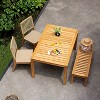 Cambridge Casual 4pc Paxton Teak Wood Outdoor Patio Dining Set Brown - 3 of 4