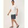Lars Amadeus Men's Summer Color Block Shorts Drawstring Stripe Swim Beach Board Shorts - 4 of 4