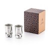 Royal Selangor Hand Finished Mallea Collection Pewter Shot Glass Pair Gift - 4 of 4
