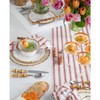 Solino Home Striped Linen Tablecloth | Capri Ticking Stripe - 2 of 4