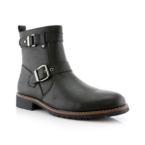 Polar Fox Mens Wyatt MPX608005 Engineer Zipper and Buckle Motorcycle Boots - 1 of 4