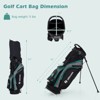 Ultimate Men's Complete Golf Club Set Golf Club Package Set incl 460CC with Rain Hood Blue/Green - 3 of 4