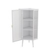 Ridstar 43.3 in. H White Bathroom Storage Cabinet with Doors and Storage Shelves - 2 of 4