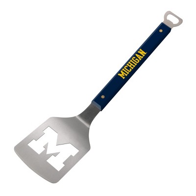michigan wolverines college football 3 piece tailgater bbq set stainless steel 