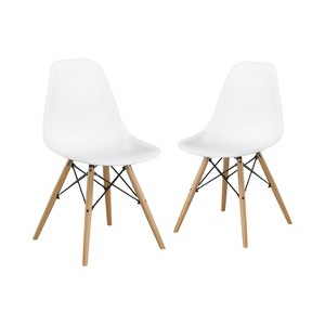 Set of 2 Hackney Contemporary Accent Chairs White - ioHOMES