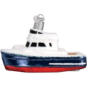 Old World Christmas Blown Glass Ornament for Christmas Tree, Charter Boat - 1 of 4