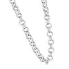 Pompeii3 Men's Steel Single Tone 10mm Double Circle Link Flexible 22 " Necklace - 2 of 3