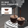 WHALL Touchscreen Espresso Machine 20 Bar，Espresso Coffee Maker with Milk Frother Steam Wand, Stainless Steel Coffee Machine with Removable Water Tank - 2 of 4