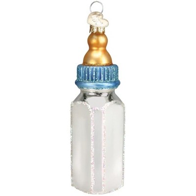 Old World Christmas Glass Blown Ornament for Christmas Tree, Red Bible