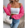 Women's Lightweight Shrug Sweater for Dresses & Tops Long Sleeve Open Front Knit Crop Bolero Cardigan - 4 of 4