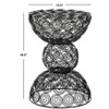 Leila Iron Wire Circle Stool - FOX4508A - Black - Safavieh Couture - 3 of 3