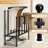 2-Tier Free-Standing Tall Boots Rack£¬Metal Shoe Racks Storage Fit for 6 Pairs Boot - 3 of 4