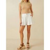 Women's Pleated Linen Shorts - Hayden LA - 4 of 4