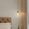 PAKOKULA 1-Light Gold Simple Mini Pendant Light with Clear Glass Shade - 2 of 4