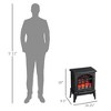 NAYSAYE Indoor Fireplace Freestanding Stove Elegant Design for Living Room , Black, 14.3"*9.5"*18" - 3 of 4