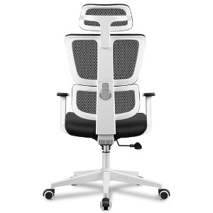 KERDOM Ergonomic Mesh Office Chair - High Back Computer Chair with Adjustable Lumbar Support and 360 Degree Swivel, White - 1 of 4