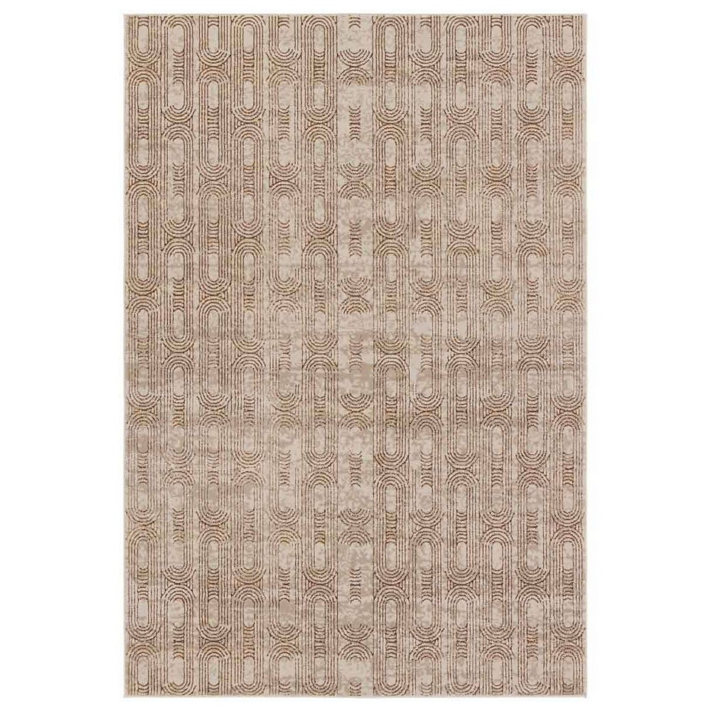 Photos - Area Rug 2'2"x8' Gimeas Geometric Runner Rug Gold/Beige - Jaipur Living