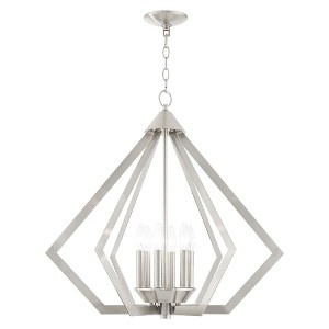 Livex Lighting Prism 6 - Light Chandelier in  Brushed Nickel - 1 of 2