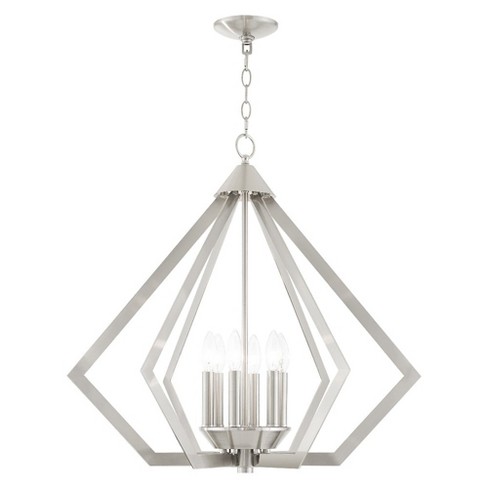 Livex Lighting Prism 6 - Light Chandelier in  Brushed Nickel - image 1 of 2