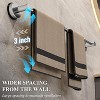 Ridstar Adjustable Wall-Mounted Towel Rack for Apartments-Silver - 4 of 4