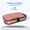 Generic 35L Large Picnic Basket 2 Layers of Internal Pockets Leak-Proof and Insulated - 2 of 4