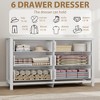 Modern Dresser 47.2" Wide - Extra Deep Storage, Freestanding Wooden Chest of Drawers - 4 of 4
