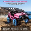 Ride On Truck Car for Kids, 12V Electric Ride On Car with Remote Control, Spring Suspension, Led Lights, 3 Speeds - 4 of 4