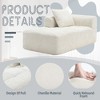 NicBex 62 Inch Loveseat,Modern Modular Chenille Loveseat Sofa with Pillow,Soft 2-Seater Couch Sleeper for Living Room,Bedroom,Lounge - 3 of 4