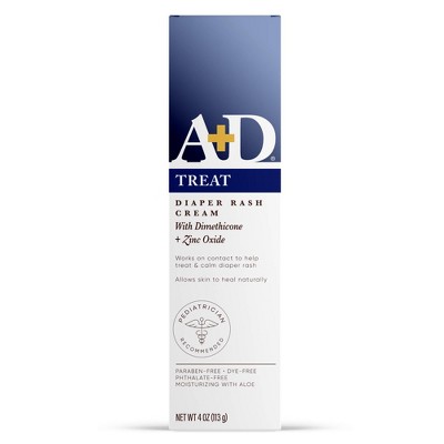 A+D Zinc Oxide Diaper Rash Cream - 4oz