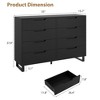Garvee 8 Dresser for Bedroom, 55" Wide Dresser, Freestanding Horizontal Drawer with Storage, Wooden Closet Chest Storage for Bedroom - 2 of 4