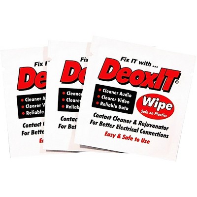 CAIG DeoxIT D-Series Contact Cleaner & Rejuvenator Wipes - 3 pack