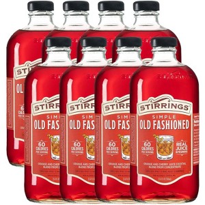 Stirrings Simple Old Fashioned Cocktail Mix 750ml Bottles - Real Juice No Preservatives - 60 Calories - Drink Mixer - 1 of 4