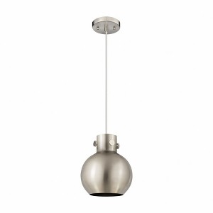 Newton Sphere - 1 Light Pendant with Metal Shade In Industrial Style-9.13 Inches Tall and 8 Inches Wide - 1 of 1