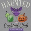 Rerun Island Women Haunted Cocktail Club Pick Your Poison Short Sleeve Graphic Cotton Baby Tee - 2 of 4
