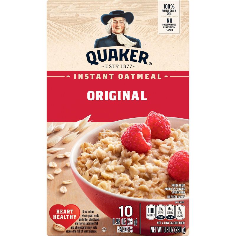 Quaker Instant Oatmeal Original - 10ct/9.8oz, 2 of 6