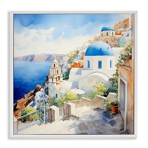 Stupell Industries Santorini City Landscape, 12" x 12" - 1 of 4