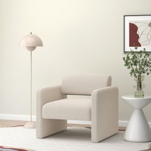 Versatile Single Sofa Chair with Armrests, Upholstered for Comfort in Dining Rooms, Bedrooms, Living Rooms, and Reception Spaces - 1 of 4